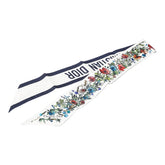 ディオール ミルフィオリ ミッツァ 花 フラワープリント スカーフ 15MIF106I611 アイボリー マルチカラー シルク レディース Dior 【中古】